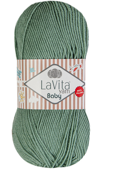 LaVita Yarn Baby El Örgü İpi %100 Akrilik Anti-Pilling 100gr (8142 AÇIK MİNT)