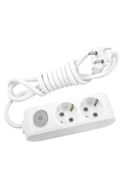 PANASONIC Extension cable 2 sockets 5 meters with switch X-tendia Pansonic, White