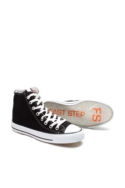 Ayakkabıhane Black Lace-Up Unisex Sports Sneaker Shoes Ah1E6202411105