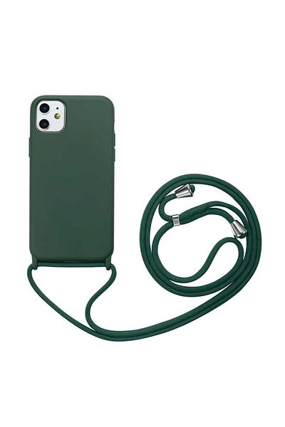 HTstore iPhone Compatible 11 Case Zore Ropi Cover-Dark Green