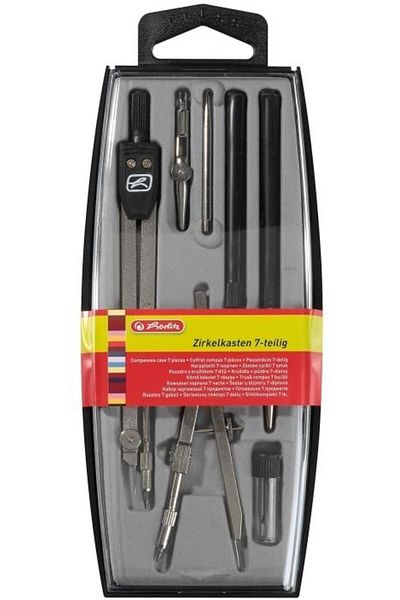 Herlitz 7-piece compass kit,
