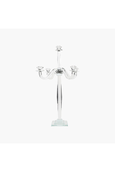 JASMIN CONCEPTS 5 Kollu Kristal Şamdan 43X43X72cm