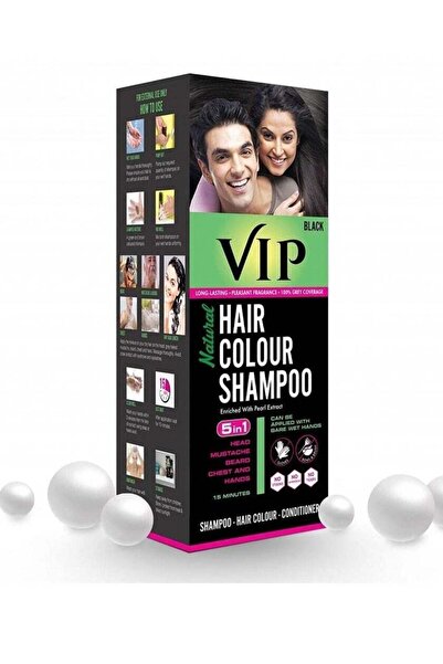 Vip شامبو ملون للشعر الطبيعي أسود 180 مل