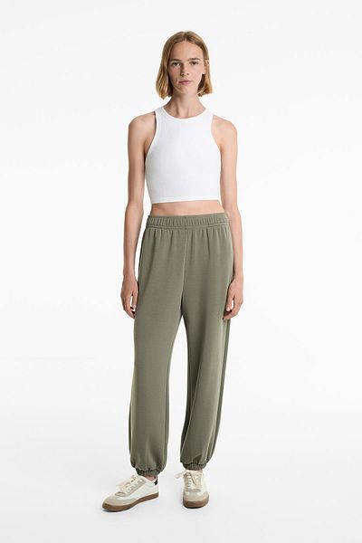 Oysho Soft-touch joggers with modal