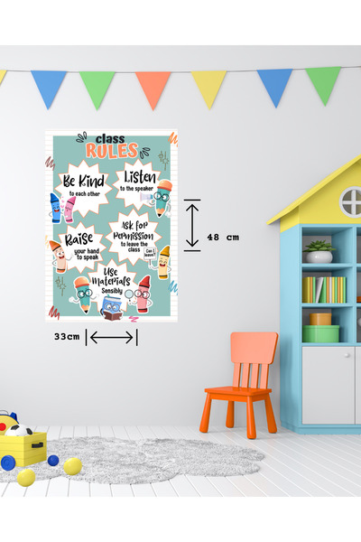 Teacherg game okul Temalı Sınıf Dekorasyon Seti (kapı dekoru - sınıf kuralları - takvim - sabah rutini vb)