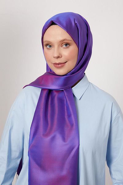 Levidor Purple Silk Shawl