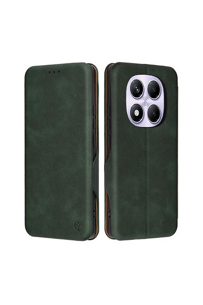 Modo Case for Xiaomi Redmi Note 14 Pro 4G/Poco F7, A23, Eco-leather, Green