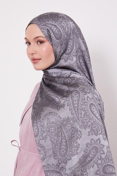 Levidor K.Gray Ethnic Pattern Italian Jacquard Shawl