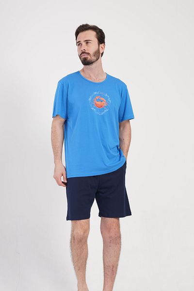 Vienetta Secret Pijama bumbac short Vinetta Pirate Albastru