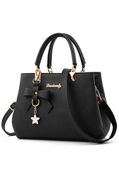 OEM Women's handbag, Danbaoly, -leather, 28x11x20 cm, Black