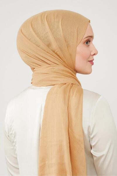 Levidor Camel Düz Hawai Şal