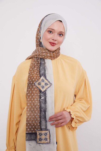 Levidor Gray Speckle Pattern Cotton Shawl