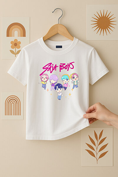 Kpop Demon Hunters Baby Saja Boys Printed Girl T-Shirt (4-13 Years)