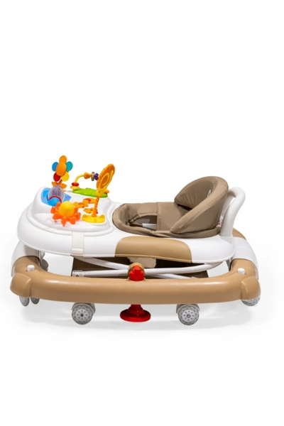 Duux Kidido 3 Kademeli Yükseklik Ayarlı Sallanan Bebek Yürüteci Kahverengi