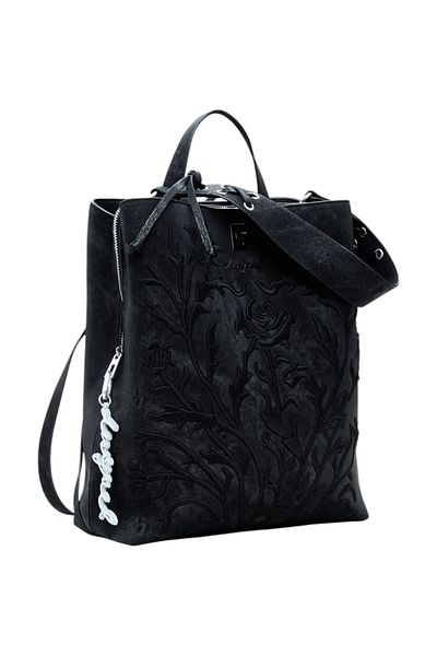 Desigual Rucsac Romeo Floral Total Black Sumy 11L - 25WAKP06-2000