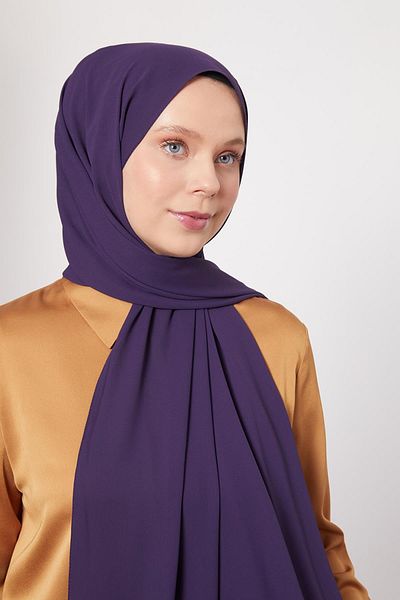 Levidor Purple Lux Chiffon Shawl