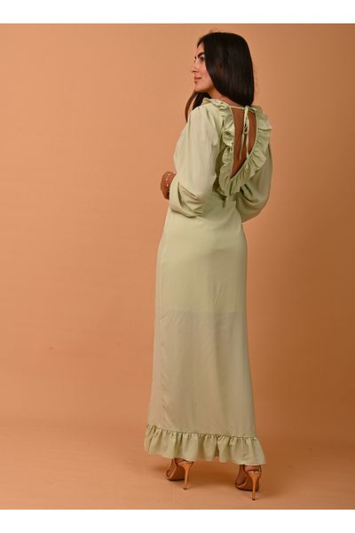 OMNIAH Women's long-sleeved silk dress
