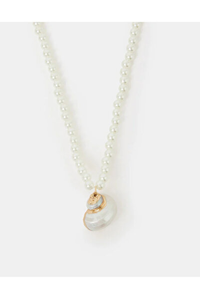 Accessorize PEARLISED MERMAID SHELL P Gold