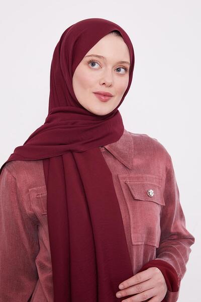 Levidor Mürdüm Leola Düz Şal