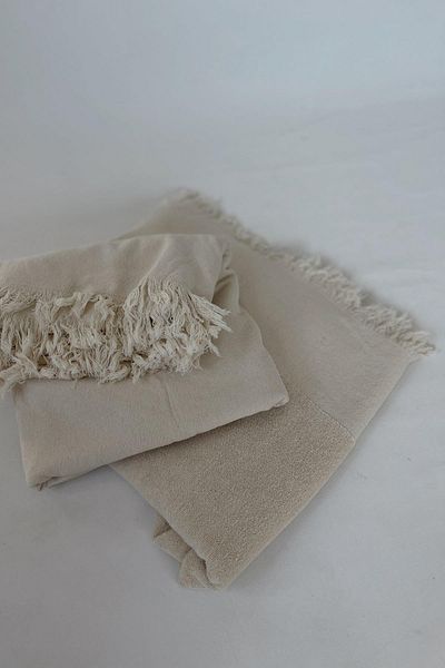 MJAMASS Natural Double Sided Beach Towel
