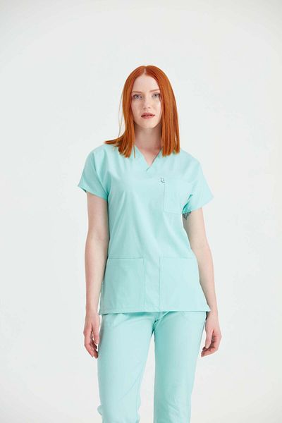 DEMOTEKS Scrub Set Medical Suit Classic Mint Green Unisex - Mint