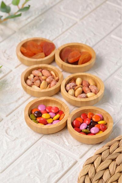 Atbyhome Sauce Bowl Set of 6 Round Turkish Delight Bowls