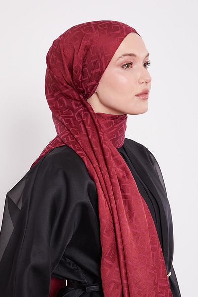 Levidor Șal italian din jacquard cu model Plum L