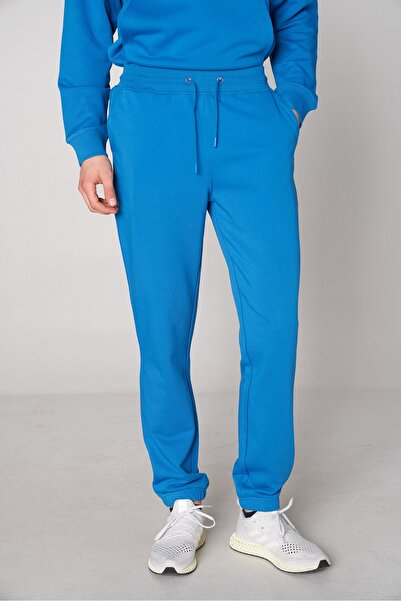 SPORTEMPT بنطال رياضي للرجال من القطن العضوي - تركواز