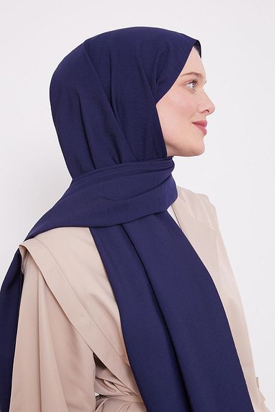 Levidor Navy Blue Leola Plain Shawl