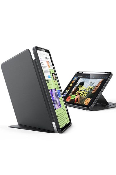 Modo Husa pentru iPad Air 13 2024/Air 13 2025, U46, Piele ecologica, Black
