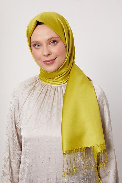 Levidor Pistachio Green Silk Shawl