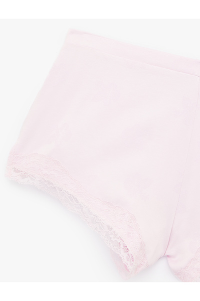 Koton Dantel Detaylı Saten Şort Pijama Altı