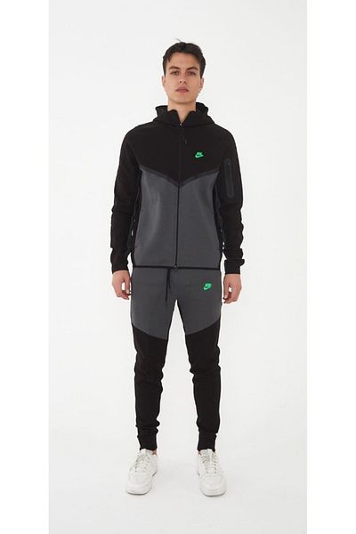 AASK COMBINEZON FLEECE TECH NEGRU-GRI