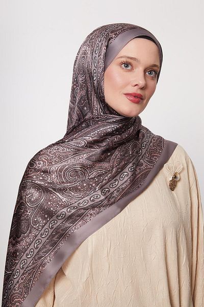 Levidor K.Gray Edge Pattern Indian Silk Shawl