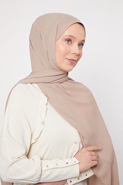 Levidor Σάλι σιφόν καφέ γαλακτώδες Lux