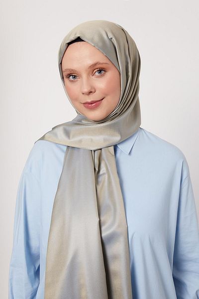 Levidor Gray Silk Shawl