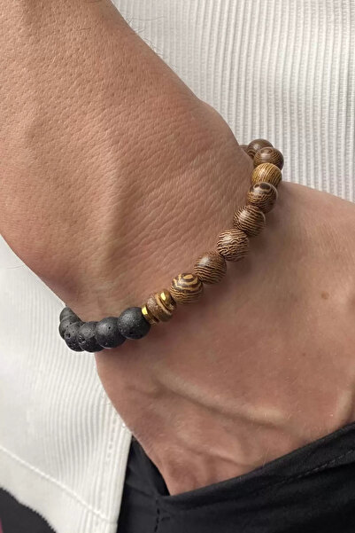 Mutenaura سوار رجالي أنيق مع تفاصيل خرزية