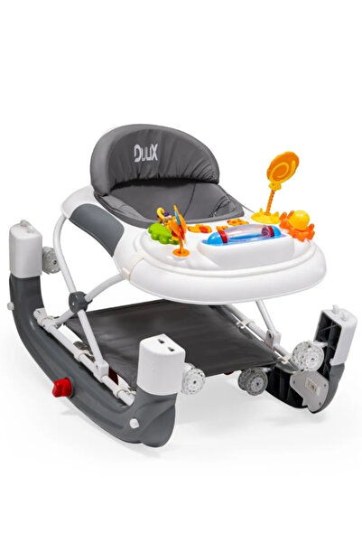 Duux Kidido 3 Kademeli Yükseklik Ayarlı Sallanan Bebek Yürüteci Gri