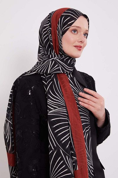 Levidor Red Tropical Cotton Shawl