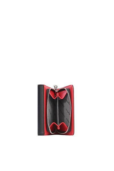 CENGİZ PAKEL Cengiz Pakel Small Size Magnet Women's Wallet/Portfolio – 65297 - Black/Red