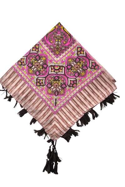 kızca Indian Silk Scarf Pink