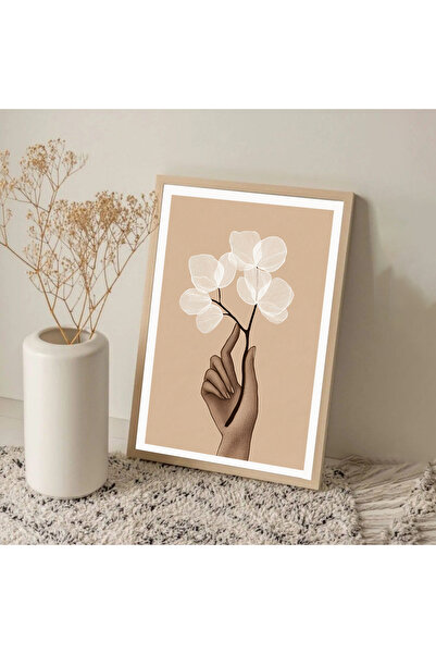 Dekorsiahome Masa dintr-o bucată cu cadru din lemn pentru sufragerie, sufrage...