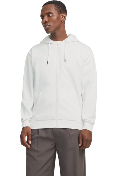 Jack & Jones Hanorac JACK &JONES Bradley Hood Zip - 12249342-Cloud Dancer