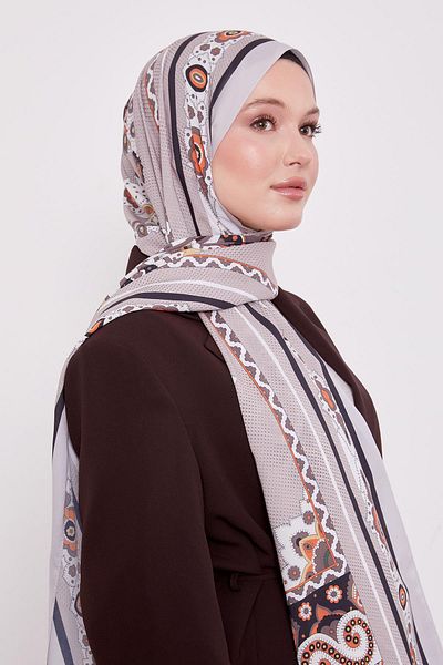 Levidor Mink Edge Speckle Pattern Indian Silk Shawl
