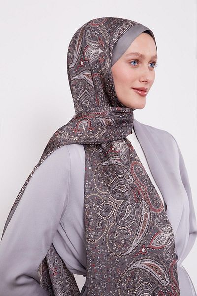 Levidor Smoked Marbled Indian Silk Shawl