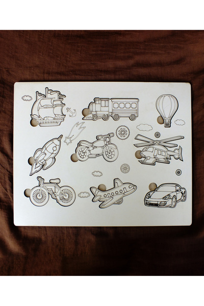 M.ART DEKORASYON Wooden Puzzle 0-6 Years