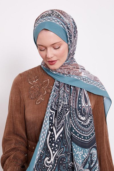 Levidor Mint Green Authentic Pattern Love Shawl