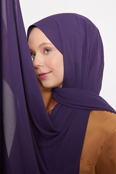 Levidor Purple Lux Chiffon Shawl