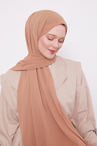 Levidor Camel Crinkle Plain Shawl