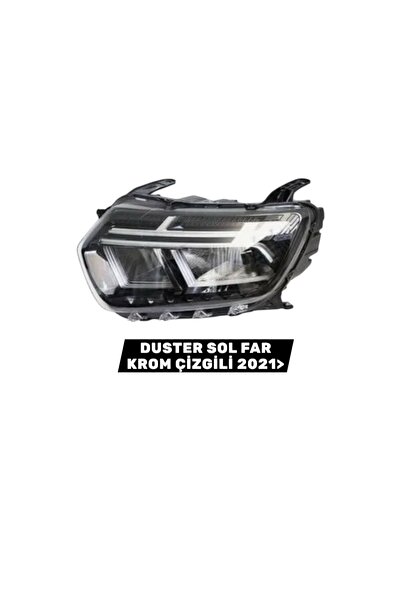 İthal DUSTER SOL FAR KROM ÇİZGİLİ 2021> 260602515R